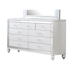 Galaxy Home Sterling White Wood Dresser