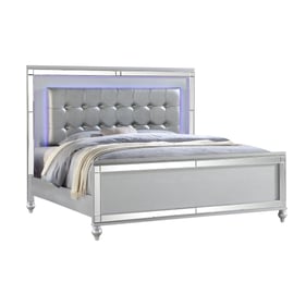 Galaxy Home Sterling Silver King Panel Bed