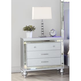 Galaxy Home Sterling Silver Wood Night Stand