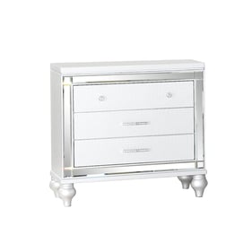 Galaxy Home Sterling White Wood Night Stand