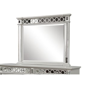 Galaxy Home Symphony Silver Wood Mirror