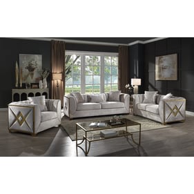 Galaxy Home Velencia Cream 3pc Living Room Set