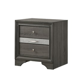 Galaxy Home Matrix Gray Wood Night Stand