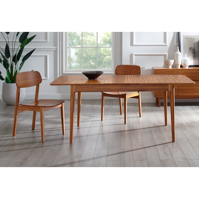 Greenington Erikka Amber Bamboo 3pc Dining Room Set GRN-GE0002AM-DR-S1