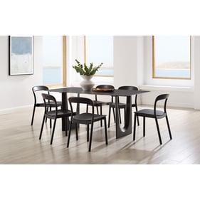 Greenington Hanna Caviar 7pc Dining Room Set