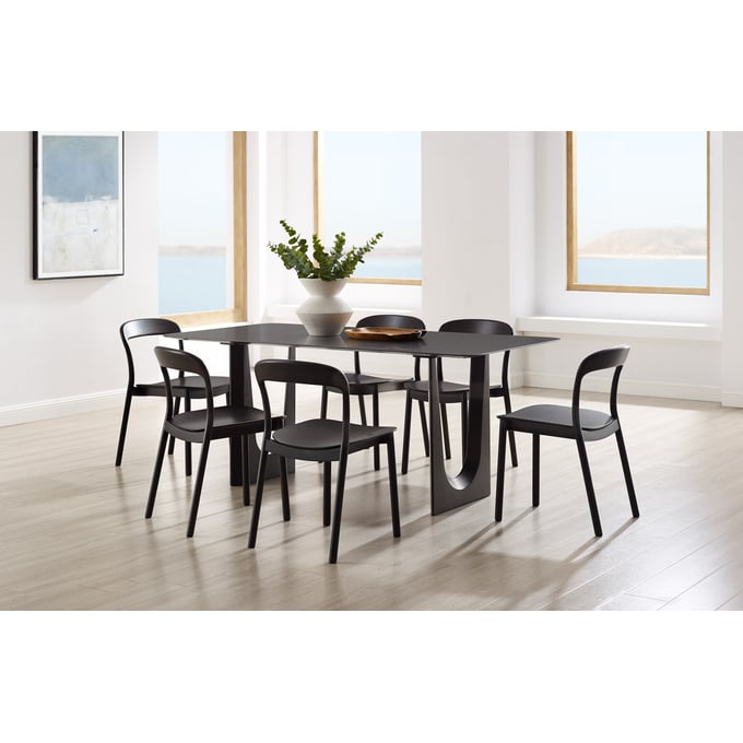 Greenington Hanna Caviar 7pc Dining Room Set GRN-GH0001B-DR-S2