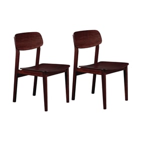 2 Greenington Currant Modern Sable Bamboo Side Chairs