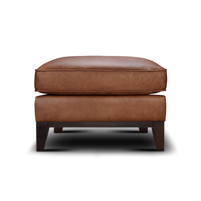 GTR Chelsea Honey Leather Ottoman GTR-6379-00