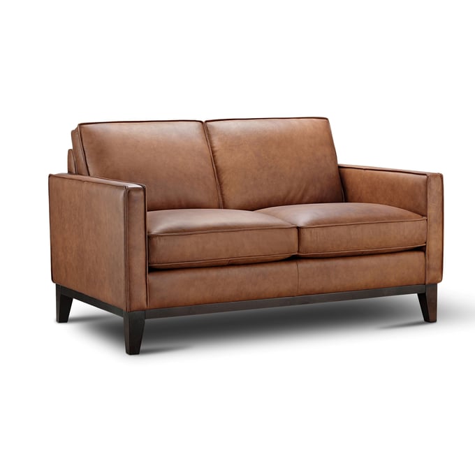 GTR Chelsea Honey Leather Loveseat GTR-6379-20