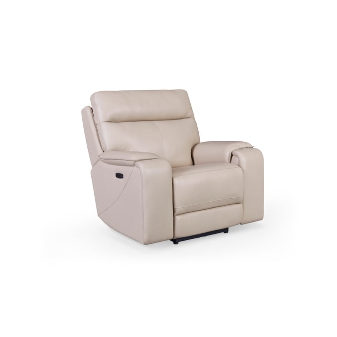 GTR Bandera Putty Leather Dual Zero Gravity Power Layflat Glider Recliner GTR-M538-10