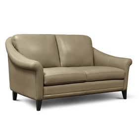 GTR San Paulo Beige Leather Loveseat