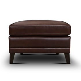 GTR San Paulo Brown Leather Ottoman