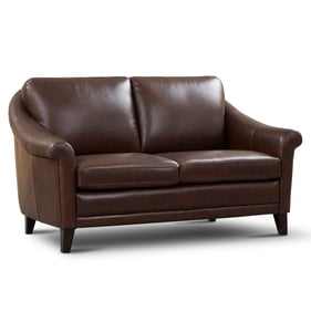 GTR San Paulo Brown Leather Loveseat