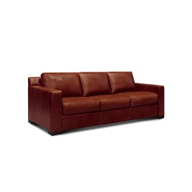 GTR Santiago Russet Brown Leather Sofa