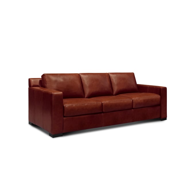 GTR Santiago Russet Brown Leather Sofa GTR-X1-30