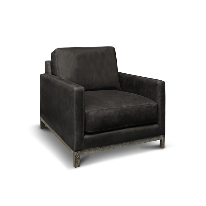 GTR Monterrey Charcoal Leather Armchair GTR-X11-10