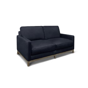 GTR Monterrey Navy Leather Love Seat