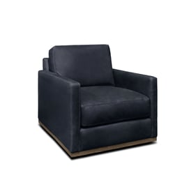 GTR Monterrey Navy Leather Swivel Chair