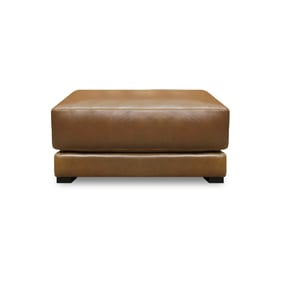 GTR Raffa Bronze Leather Ottoman Footstool