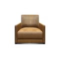 Raffa 100% Top Grain Leather Contemporary Club Armchair