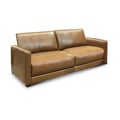 Raffa 100% Top Grain Leather Contemporary 3-Seater Sofa