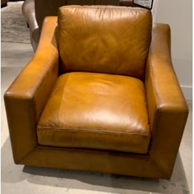 GTR Daytona Antique Leather Swivel Chair