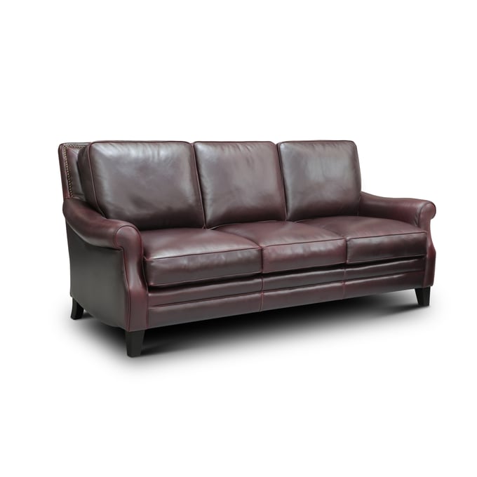 GTR Adriana Burgundy Leather Sofa GTR-X17-30