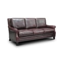 Adriana 100% Top Grain Leather Traditional Sofa