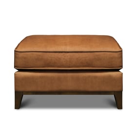 GTR Metropole Tan Pull Up Leather Ottoman