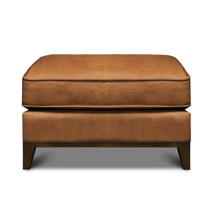 GTR Metropole Tan Pull Up Leather Ottoman GTR-X2-00