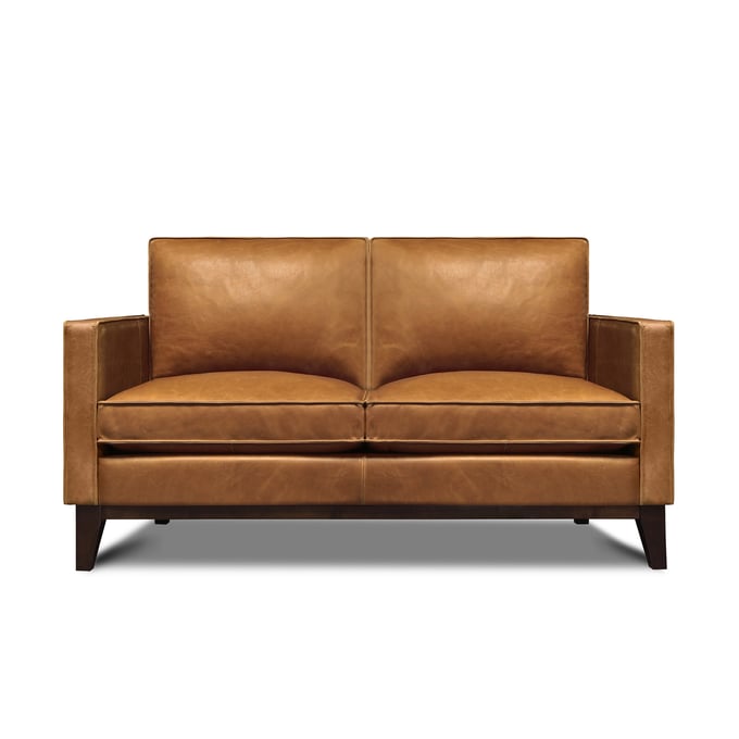 GTR Metropole Tan Pull Up Leather Loveseat GTR-X2-20