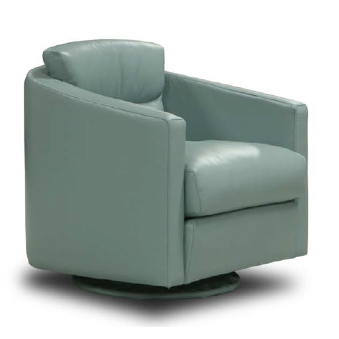 GTR Campbell Pewter Leather Swivel Chair GTR-X27-6M