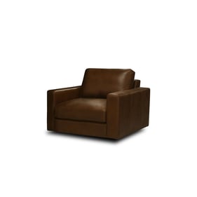 GTR Vancouver Cinnamon 38.5 Inch Wide Upholstered Swivel Chair