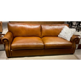 GTR Baxter Golden Rod Leather Sofa