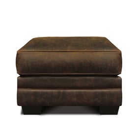 GTR Cordova Espresso Leather Ottoman