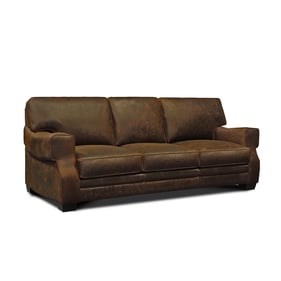 GTR Cordova Espresso Leather Sofa