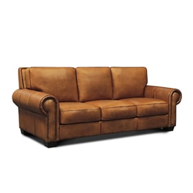 GTR Valencia Tan Leather Sofa