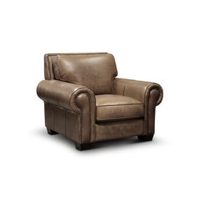 GTR Valencia Taupe Leather Armchair