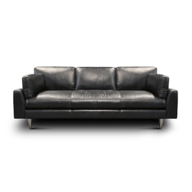 GTR Skyline Dark Navy Leather Sofa