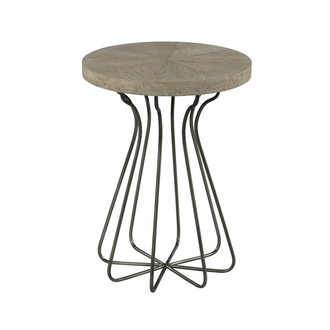 Hammary Creston Natural Gray Brielle Round Accent Table HAM-015-921