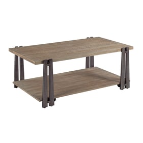 Hammary Medium Stain Weathered Carmel Coffee Table