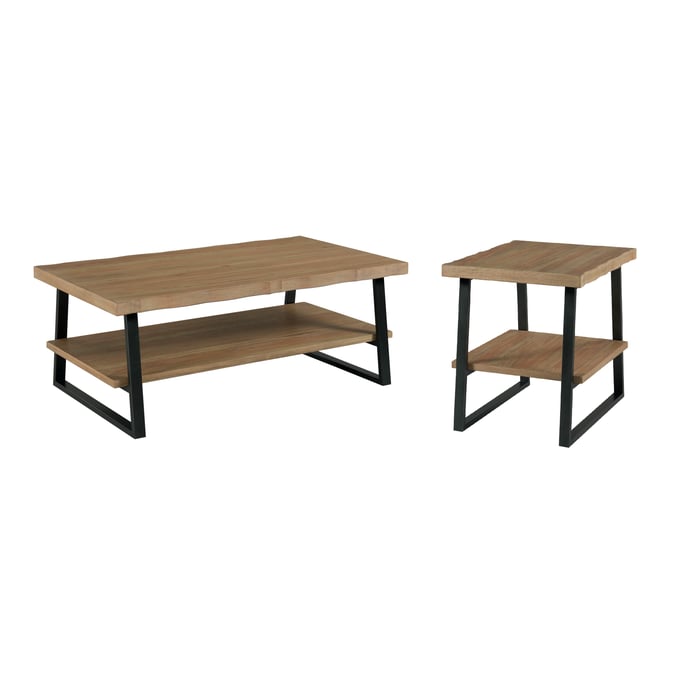 Hammary Pasadena Hamilton Light Stain 3pc Coffee Table Set HAM-033-910-OCT-S1