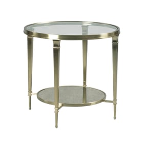 Hammary Galerie Champagne Round End Table