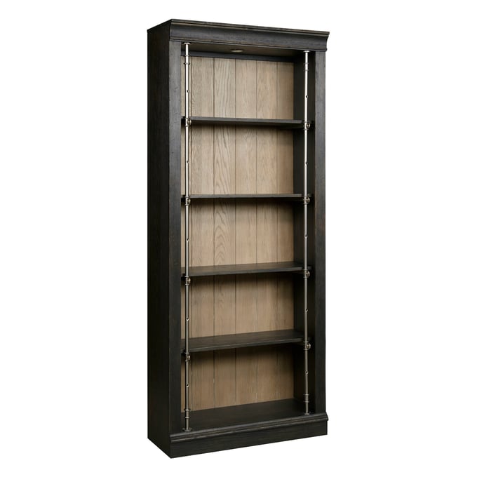 Hammary Hancock Natural White Black Bunching Bookcase HAM-038-588