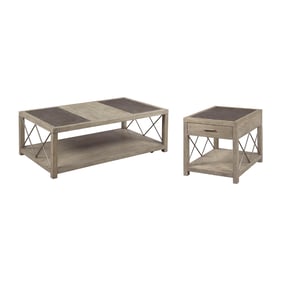 Hammary West End Soft Griege 3pc Coffee Table Set