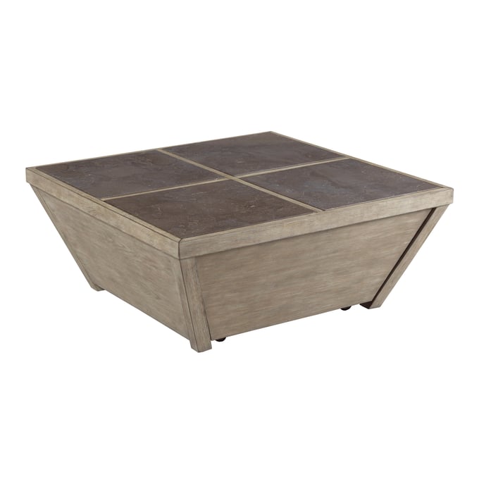 Hammary West End Soft Griege Square Coffee Table HAM-042-912