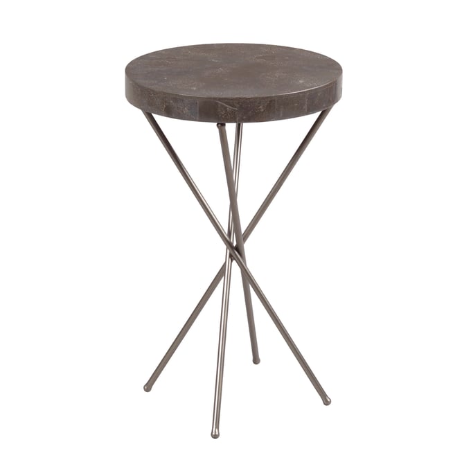 Hammary West End Soft Griege Round Chairside Table HAM-042-914