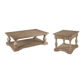 Hammary Donelson Vintage Natural 3pc Coffee Table Set