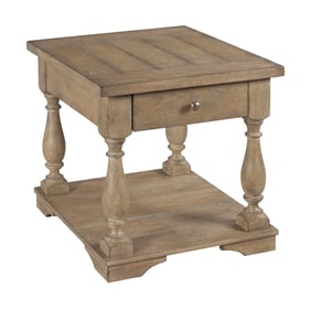 Hammary Donelson Vintage Natural Rectangular Drawer End Table