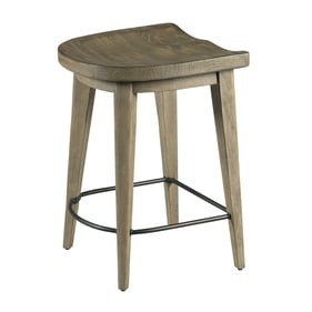 2 Hammary Light Stain Weathered Pine Bar Stools